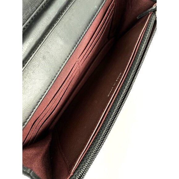 Chanel Black Quilted Smooth Lambskin Wallet on a Chain Clutch Bag - Picture 12 of 14